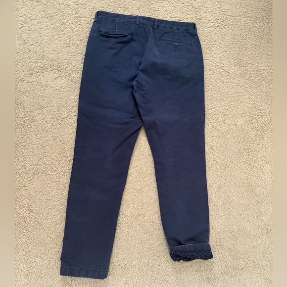 J. Crew Men's 770 flannel lined Navy Blue Pants - Picture 5 of 5